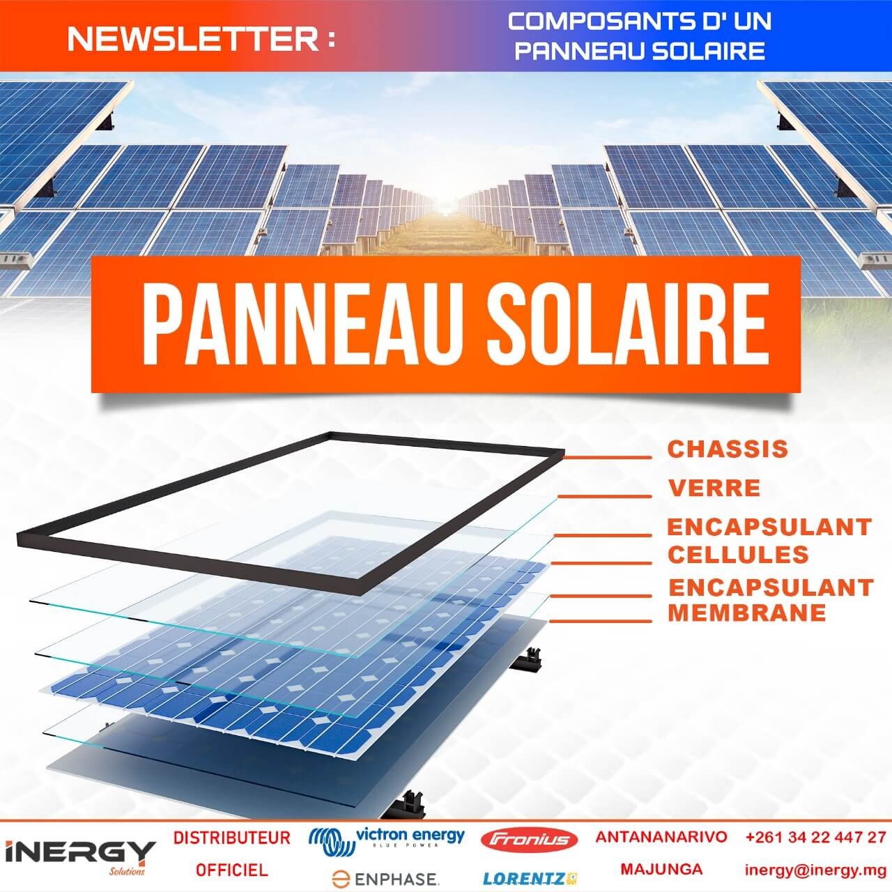 LES COMPOSANTS D’UN PANNEAU SOLAIRE