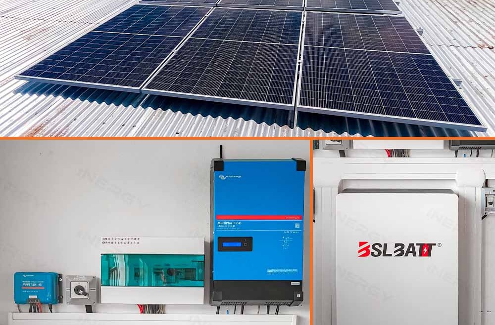 Kit solaire 5kVA avec monitoring à distance VICTRON ENERGY et BSLBATT 