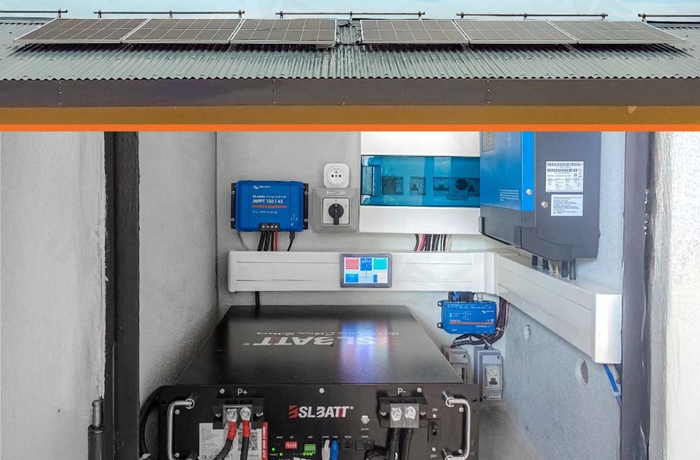 Kit solaire 3kVA avec monitoring à distance VICTRON ENERGY et BSLBATT