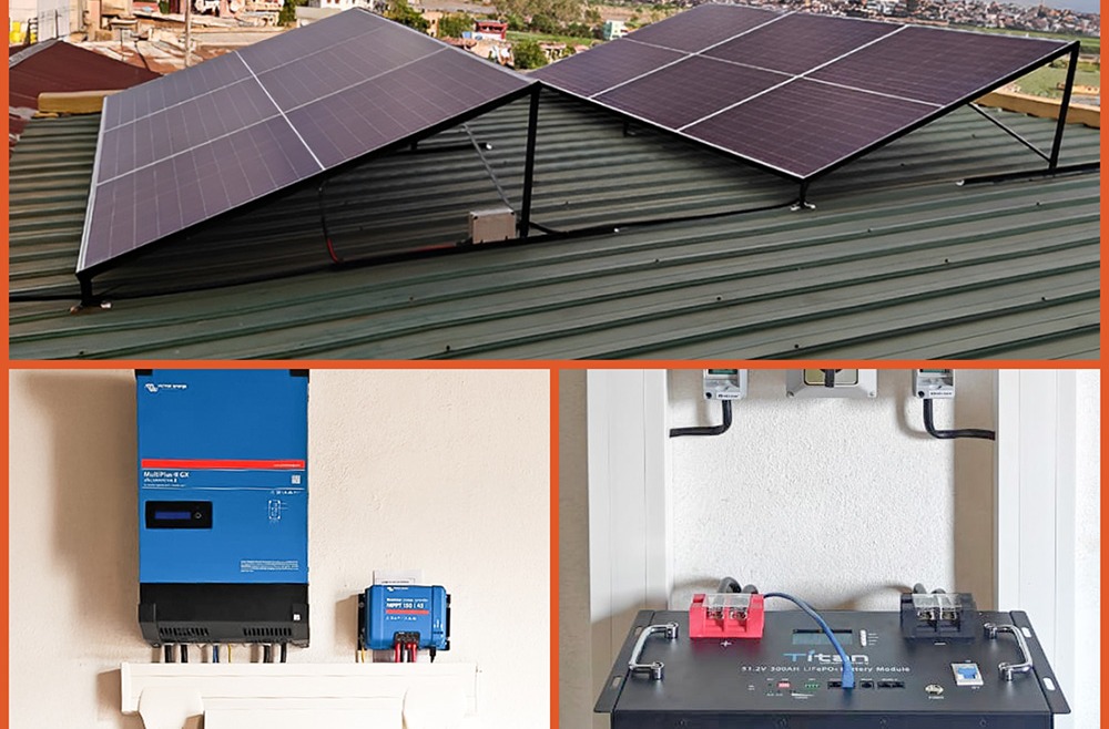 Kit solaire 5kVA avec monitoring intégré VICTRON ENERGY et TITAN